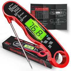 AWLKIM® Digital Meat Thermometer for Cooking, Instant Read Food Thermometer with Backlight & Hold Function - Kitchen Appliances Essentials for BBQ, Stocking Stuffers Gifts for Men Him Dad Birthday